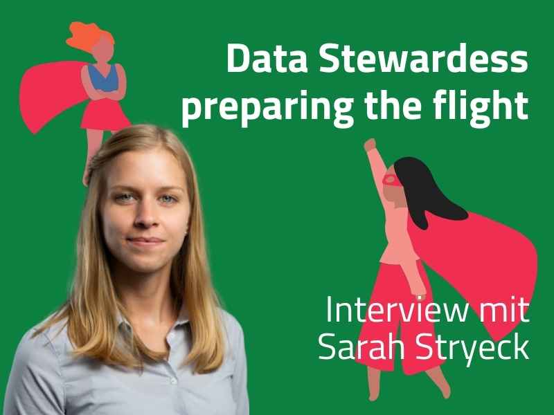 Data Stewardess preparing the flight