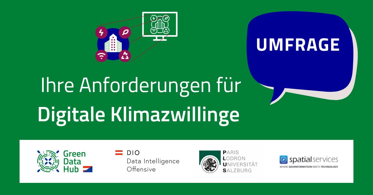 Umfrage zu digitale Klimazwillinge